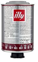 Кофе в зернах Illy Espresso 100% Арабика темная обжарка ж/б 1,5 кг.