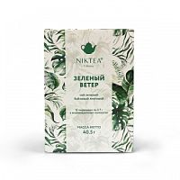 Чай в пакетиках NikTea Green Wind Зеленый Ветер 15 пирамидки 15х2,7гр.