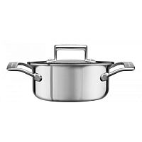 Кастрюля с крышкой 1.42 л 5 слоев KitchenAid KC2C15EHST