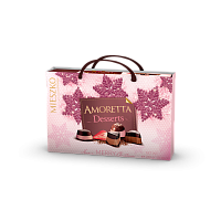 Конфеты MIESZKO AMORETTA DESSERTS из тем. и мол.шок. +СУМКА НГ 276г*7