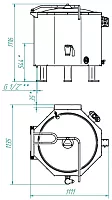 Котел пищеварочный Abat КПЭМ-250 со сливным краном