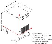 Льдогенератор NTF SLF190W (водяное охлаждение)