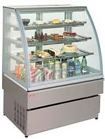 Кондитерская витрина UNIS Georgia II 150 double glass, inox охлаждаемая