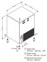 Льдогенератор NTF SL 140W (водяное охлаждение)