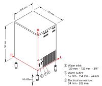 Льдогенератор NTF SL 90W (водяное охлаждение)