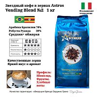 Кофе в зернах Astros Blend Mix №1 100% арабика 1 кг