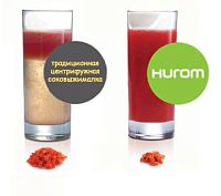 Соковыжималка HUROM HU500 темно-серый шнековая