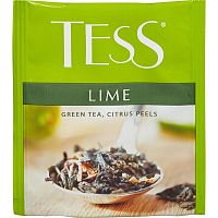 Чай в пакетиках Tess Lime (Лайм) зелёный 100х1.5 гр арт.0920-09