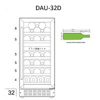 Винный шкаф Dunavox DAU-32.78DSS