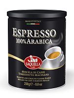 Кофе молотый Saquella Espresso Arabica 100% ж/б 250 г