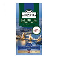 Чай черный Ahmad Tea Evening Tea Decaffeinated (Вечерний чай без кофеина) 25 пакетиков