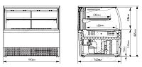 Витрина холодильная Марихолодмаш Veneto VSk-0,95 (крашенная)