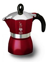 Гейзерная кофеварка Bialetti Dama Glamour 3 порции (бордо)
