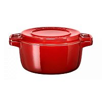Кастрюля чугунная красная 5.7 л KitchenAid KCPI60CRER