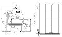 Холодильная витрина Полюс G85 SM 1,8-1 (ВХС-1,8 Полюс ЭКО)