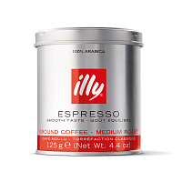 Молотый кофе Illy 100% Арабика средняя обжарка 125гр.