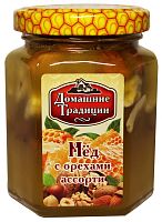 Мёд Домашние традиции ореховое ассорти 250 гр набор 2 банки