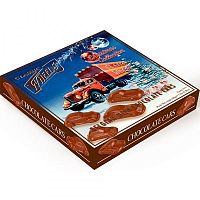 Шоколадные конфеты Шоколад Classic Wheels Xmas молочные с начинкой пралине 200 г